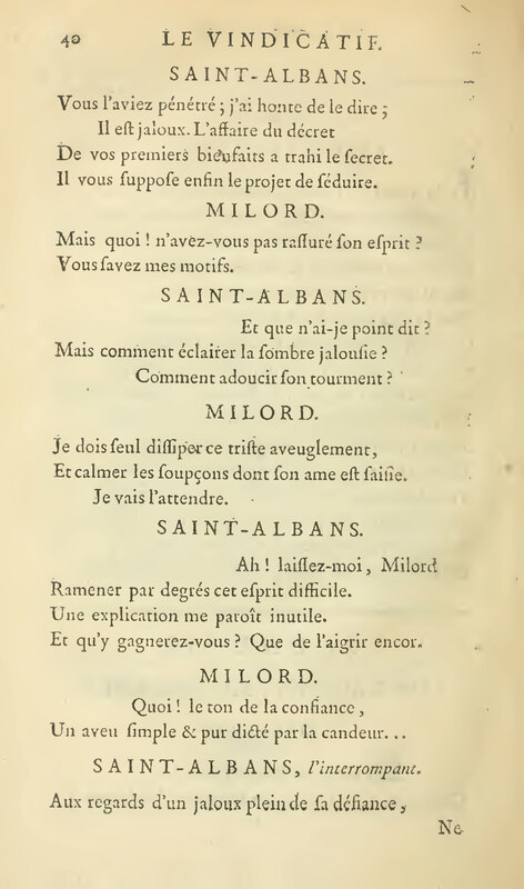 Vindicatif (Le), drame en cinq actes, et en vers libres Vindicatif (Le), drame en cinq actes, et en vers libres