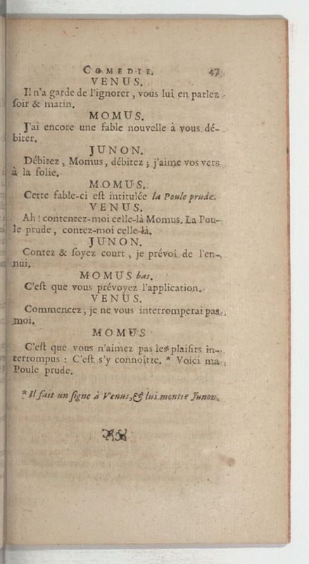 Momus fabuliste, ou les Noces de Vulcain, comédie