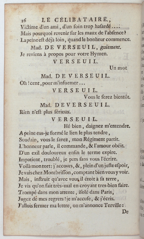 Célibataire (Le), comédie en cinq actes et en vers, représentée pour la première fois par les Comédiens françois, le 20 septembre 1775 Célibataire (Le), comédie en cinq actes et en vers, représentée pour la première fois par les Comédiens françois, le 20 septembre 1775