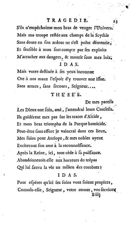 Amazones (Les), tragédie en cinq actes, par madame du Boccage, représentée par les Comédiens ordinaires du Roy, aux mois de juillet et d'août 1749 Amazones (Les), tragédie en cinq actes, par madame du Boccage, représentée par les Comédiens ordinaires du Roy, aux mois de juillet et d'août 1749