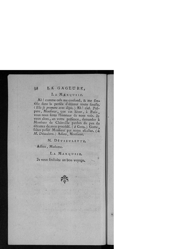 Gageure imprévue (La), comédie en prose et en un acte Gageure imprévue (La), comédie en prose et en un acte