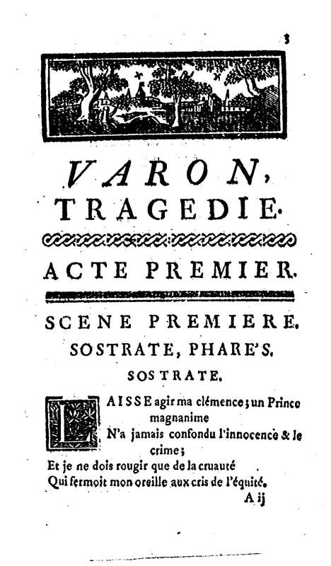 Varon, tragédie. Par M. le vicomte de Graves, capitaine au régiment de C…