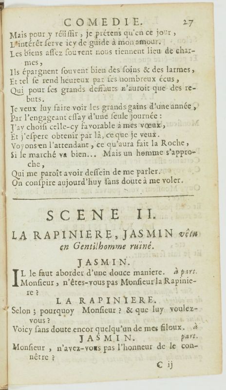 Rapinière, ou l'Intéressé (La), comédie, par M. de Barquebois. Avec les vers retranchés