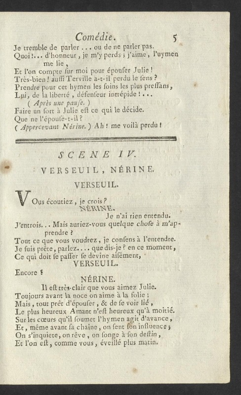 Célibataire (Le), comédie en cinq actes et en vers