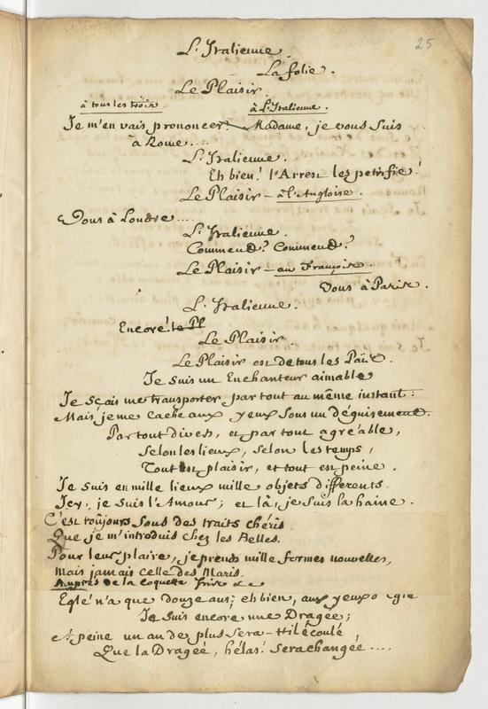 Plaisir (Le), comédie en un acte et en vers libres Plaisir (Le), comédie en un acte et en vers libres