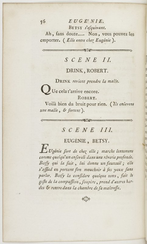 Eugénie, drame en cinq actes en prose, enrichi de figures en taille-douce ; avec un Essai sur le drame sérieux Eugénie, drame en cinq actes en prose, enrichi de figures en taille-douce ; avec un Essai sur le drame sérieux
