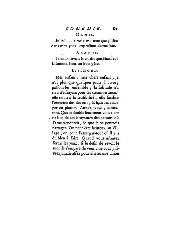 Julie, ou le Bon Père, comédie en trois actes et en prose / par M. D* N**, … Julie, ou le Bon Père, comédie en trois actes et en prose / par M. D* N**, …