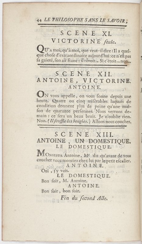 Philosophe sans le savoir (Le), comédie en prose et en cinq actes… par M. Sedaine. [Paris, les Comédiens français, 2 novembre 1765]