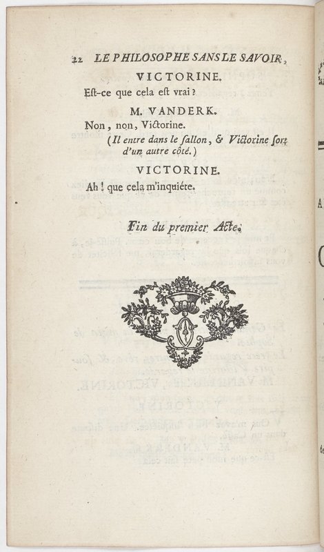 Philosophe sans le savoir (Le), comédie en prose et en cinq actes… par M. Sedaine. [Paris, les Comédiens français, 2 novembre 1765]