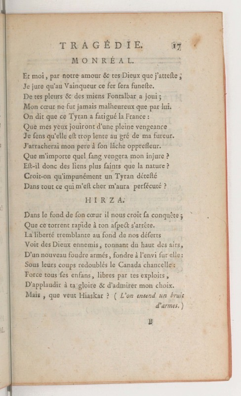 Hirza, tragédie, par M. de Sauvigny… (Comédiens ordinaires du Roi, 27 mai 1767) Hirza, tragédie, par M. de Sauvigny… (Comédiens ordinaires du Roi, 27 mai 1767)