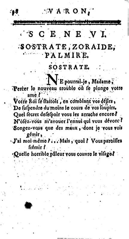 Varon, tragédie. Par M. le vicomte de Graves, capitaine au régiment de C… Varon, tragédie. Par M. le vicomte de Graves, capitaine au régiment de C…