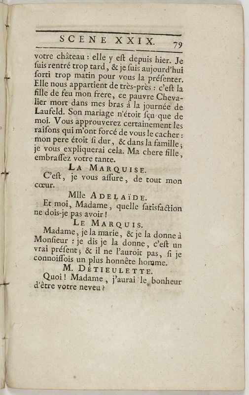 Gageure imprévue (La), comédie en prose et en un acte… par M. Sedaine. [Paris, les Comédiens français, 27 mai 1768]