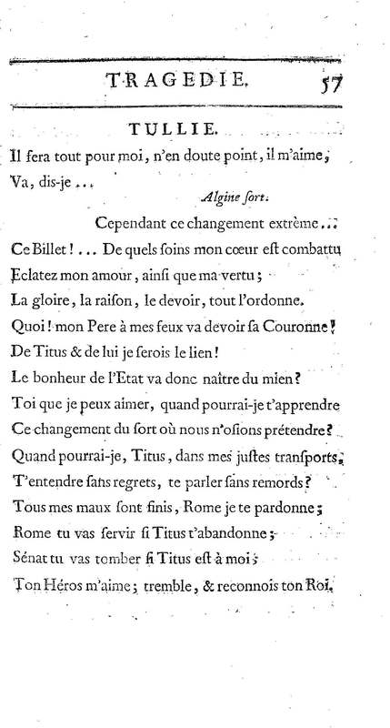 Brutus de M. de Voltaire (Le), avec un Discours sur la tragédie Brutus de M. de Voltaire (Le), avec un Discours sur la tragédie
