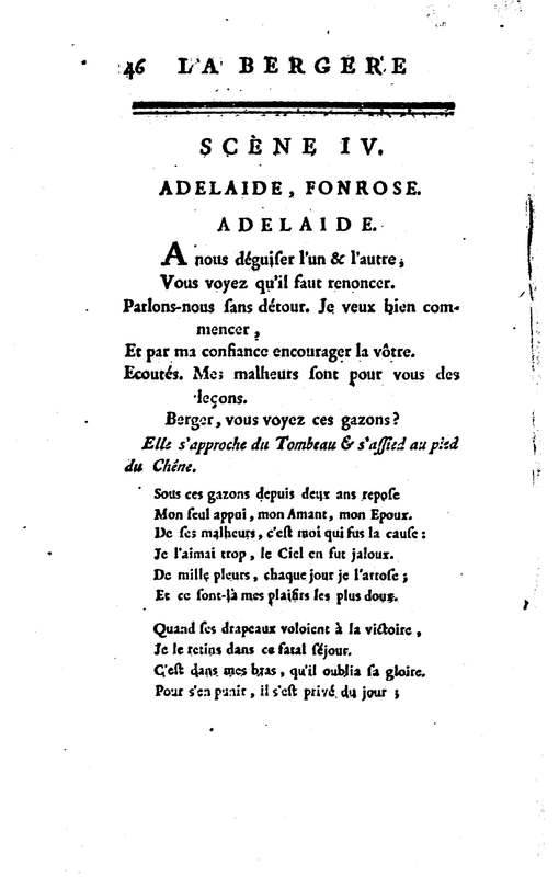 Bergère des Alpes (La), pastorale en trois actes et en vers, mêlée de chants, par M. Marmontel de l'Académie françoise