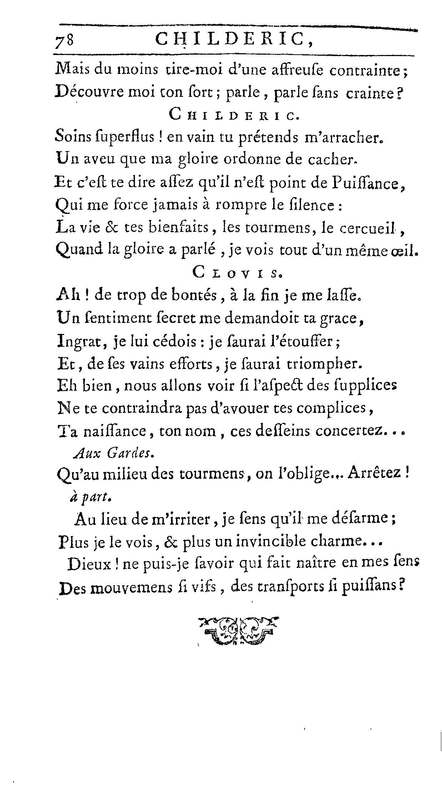 Childéric, tragédie… Childéric, tragédie…