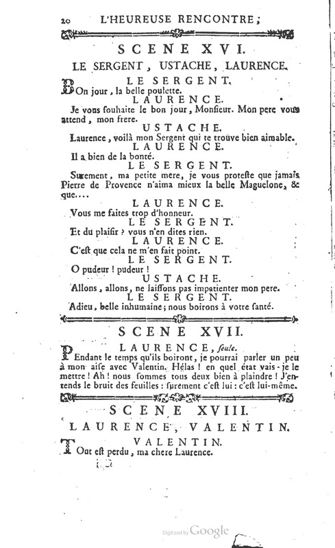 Heureuse rencontre (L’), en un acte et en prose Heureuse rencontre (L’), en un acte et en prose
