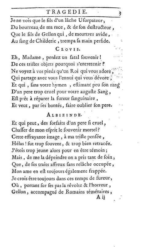 Childéric, tragédie… Childéric, tragédie…