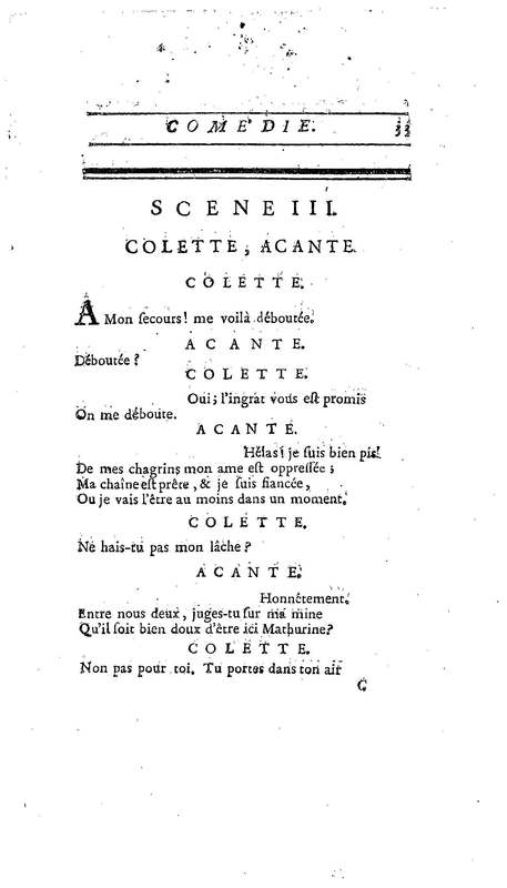 Droit du Seigneur (Le),comédie en vers par M. de Voltaire. Représentée pour la première fois, sous le titre de L'Écueil du sage, par les Comédiens françois ordinaires du Roi, le 18 janvier 1762,