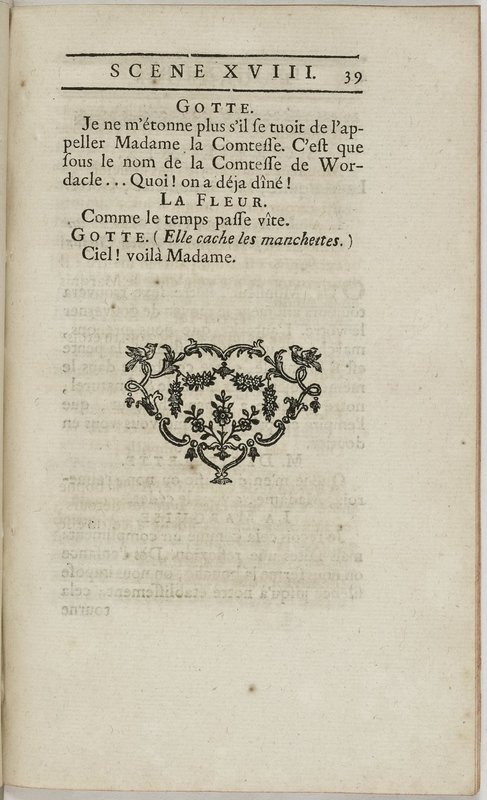 Gageure imprévue (La), comédie en prose et en un acte… par M. Sedaine. [Paris, les Comédiens français, 27 mai 1768]
