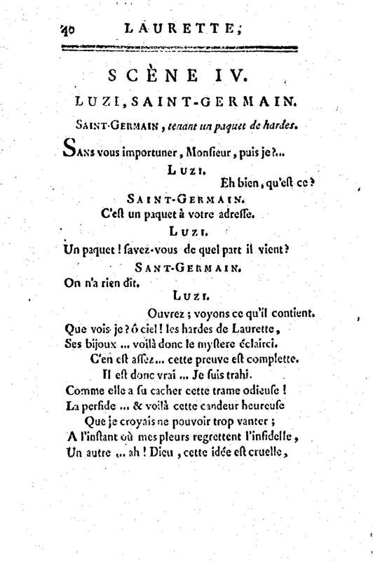 Laurette, comédie en trois actes et en vers, tirée des Contes de M. Marmontel Laurette, comédie en trois actes et en vers, tirée des Contes de M. Marmontel