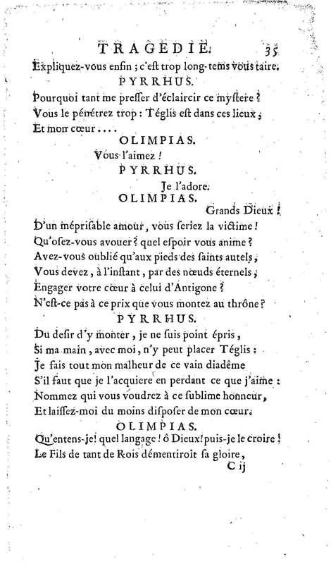 Téglis, tragédie représentée pour la première fois par les Comédiens ordinaires du Roi, le 19 septembre 1735 Téglis, tragédie représentée pour la première fois par les Comédiens ordinaires du Roi, le 19 septembre 1735