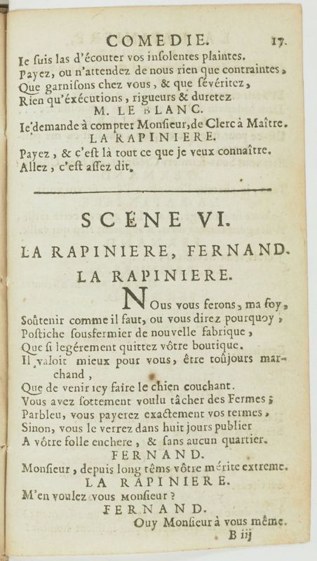 Rapinière, ou l'Intéressé (La), comédie, par M. de Barquebois. Avec les vers retranchés Rapinière, ou l'Intéressé (La), comédie, par M. de Barquebois. Avec les vers retranchés