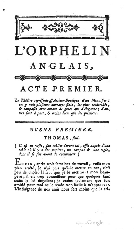 Orphelin anglais (L’), drame en trois actes et en prose Orphelin anglais (L’), drame en trois actes et en prose
