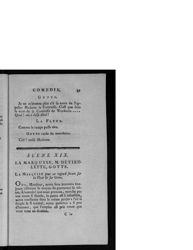 Gageure imprévue (La), comédie en prose et en un acte
