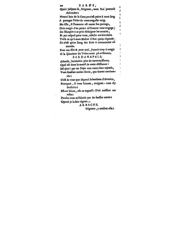 Zarès, tragédie, par M. Palissot de Montenoy, représentée pour la première fois par les Comédiens français, le 3 juin 1751