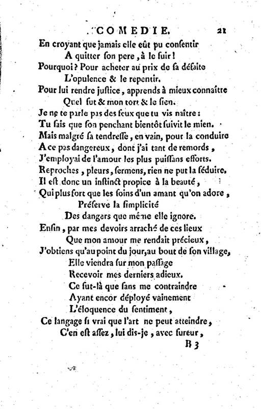 Laurette, comédie en trois actes et en vers, tirée des Contes de M. Marmontel