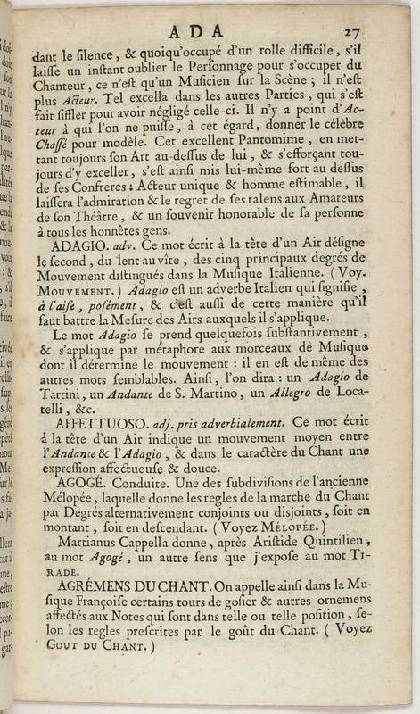 Dictionnaire de musique par Jean-Jacques Rousseau