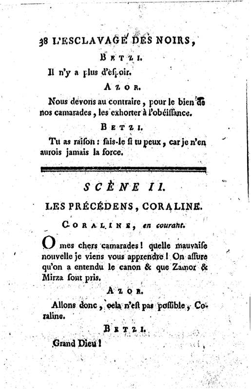 Esclavage des noirs, ou l'Heureux Naufrage (L'), drame en trois actes, en prose