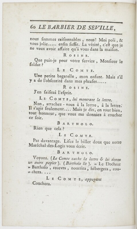 Barbier de Séville, ou La précaution inutile (Le), comédie en quatre actes