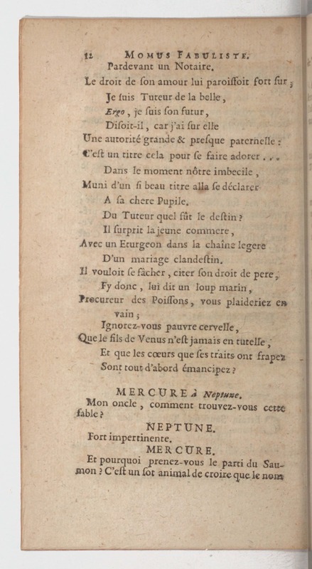 Momus fabuliste, ou les Noces de Vulcain, comédie Momus fabuliste, ou les Noces de Vulcain, comédie