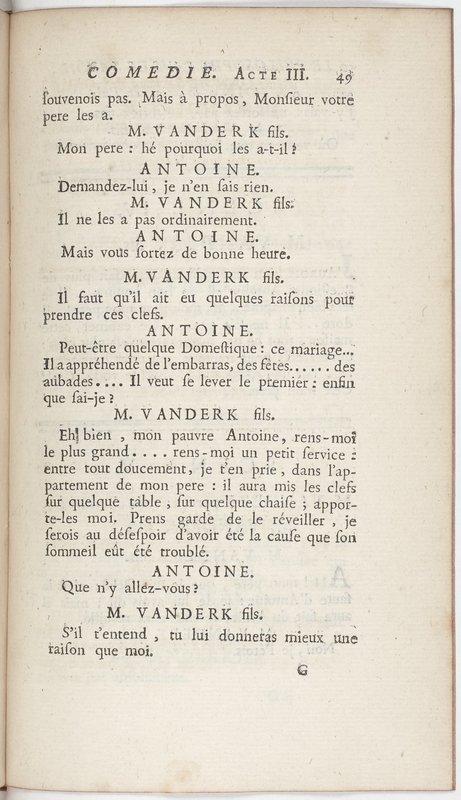 Philosophe sans le savoir (Le), comédie en prose et en cinq actes… par M. Sedaine. [Paris, les Comédiens français, 2 novembre 1765]