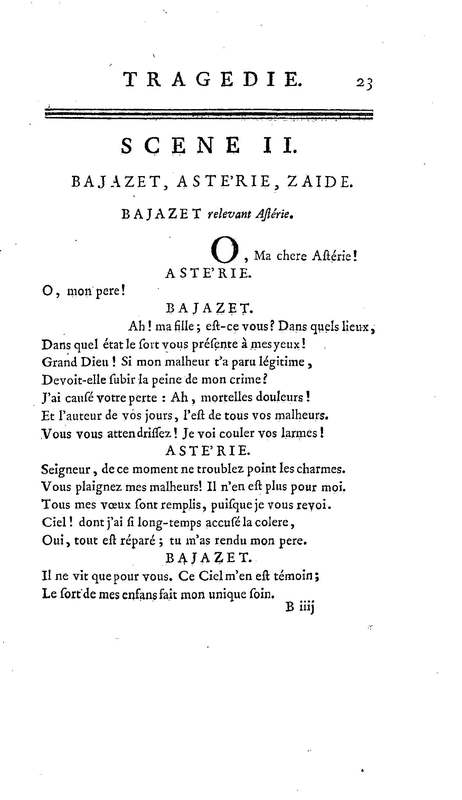 Bajazet premier, tragédie par M. le chevalier de P***