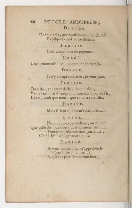 École amoureuse (L'), comédie en un acte, en vers, représentée pour la première fois par les Comédiens ordinaires du Roi, le 11 septembre 1747 École amoureuse (L'), comédie en un acte, en vers, représentée pour la première fois par les Comédiens ordinaires du Roi, le 11 septembre 1747