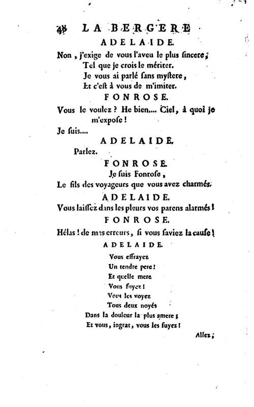 Bergère des Alpes (La), pastorale en trois actes et en vers, mêlée de chants, par M. Marmontel de l'Académie françoise