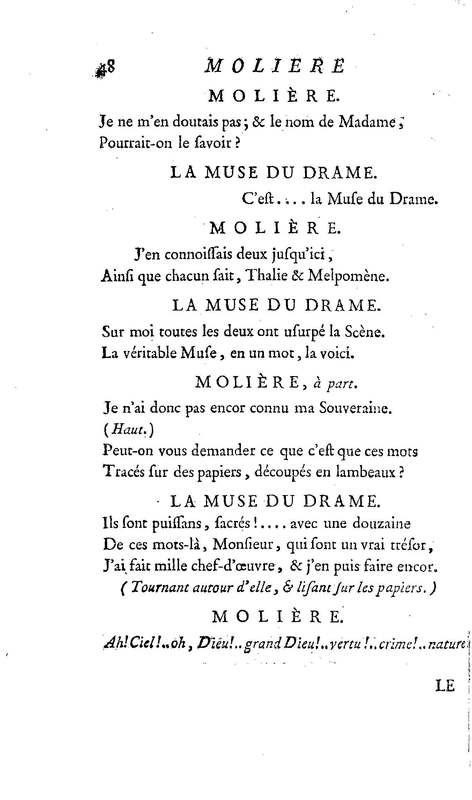 Molière à la nouvelle salle, ou les Audiences de Thalie, comédie en un acte et en vers libres Molière à la nouvelle salle, ou les Audiences de Thalie, comédie en un acte et en vers libres