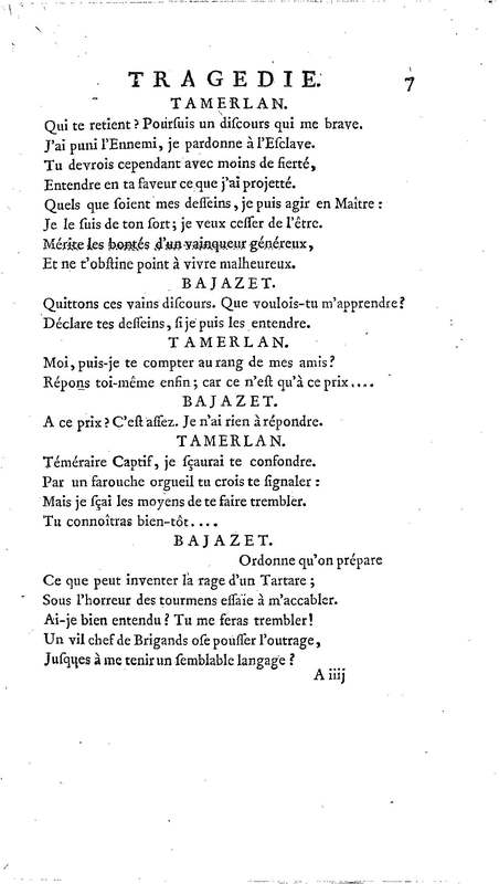 Bajazet premier, tragédie par M. le chevalier de P*** Bajazet premier, tragédie par M. le chevalier de P***