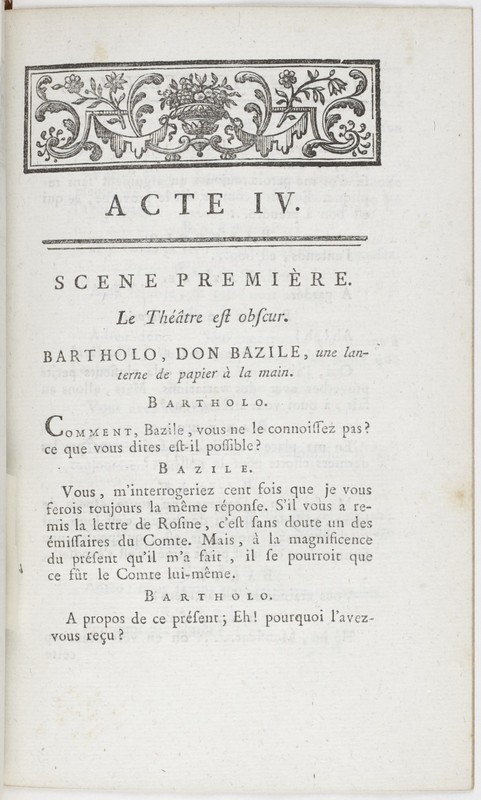 Barbier de Séville, ou la Précaution inutile (Le), comédie en quatre actes ; par M. de Beaumarchais ; représentée & tombée sur le théâtre de la Comédie Françoise aux Tuileries, le 23 de février 1775 Barbier de Séville, ou la Précaution inutile (Le), comédie en quatre actes ; par M. de Beaumarchais ; représentée & tombée sur le théâtre de la Comédie Françoise aux Tuileries, le 23 de février 1775