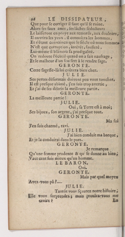 Dissipateur, ou l'Honneste Friponne (Le), comédie Dissipateur, ou l'Honneste Friponne (Le), comédie