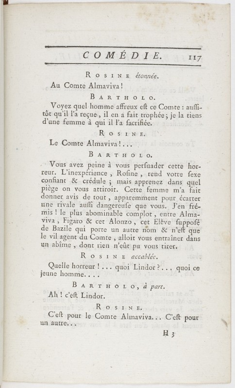 Barbier de Séville, ou la Précaution inutile (Le), comédie en quatre actes ; par M. de Beaumarchais ; représentée & tombée sur le théâtre de la Comédie Françoise aux Tuileries, le 23 de février 1775 Barbier de Séville, ou la Précaution inutile (Le), comédie en quatre actes ; par M. de Beaumarchais ; représentée & tombée sur le théâtre de la Comédie Françoise aux Tuileries, le 23 de février 1775