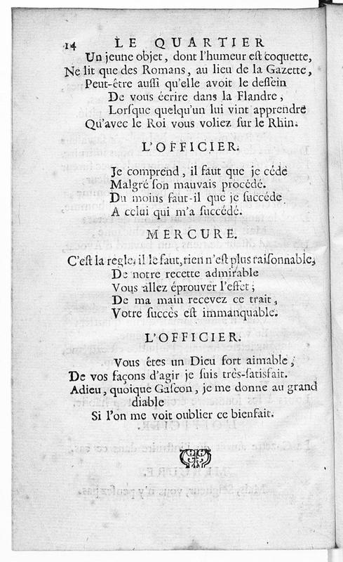 Quartier d'hyver (Le), comédie en un acte et en vers, représentée pour la première fois par les Comédiens françois ordinaires du Roi, le 4 décembre 1744 Quartier d'hyver (Le), comédie en un acte et en vers, représentée pour la première fois par les Comédiens françois ordinaires du Roi, le 4 décembre 1744