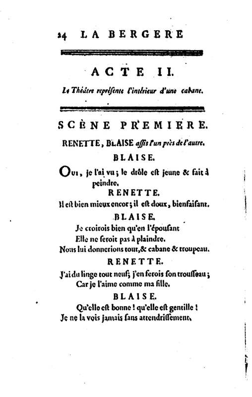 Bergère des Alpes (La), pastorale en trois actes et en vers, mêlée de chants, par M. Marmontel de l'Académie françoise