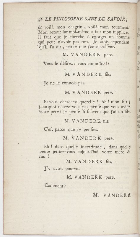 Philosophe sans le savoir (Le), comédie en prose et en cinq actes… par M. Sedaine. [Paris, les Comédiens français, 2 novembre 1765]