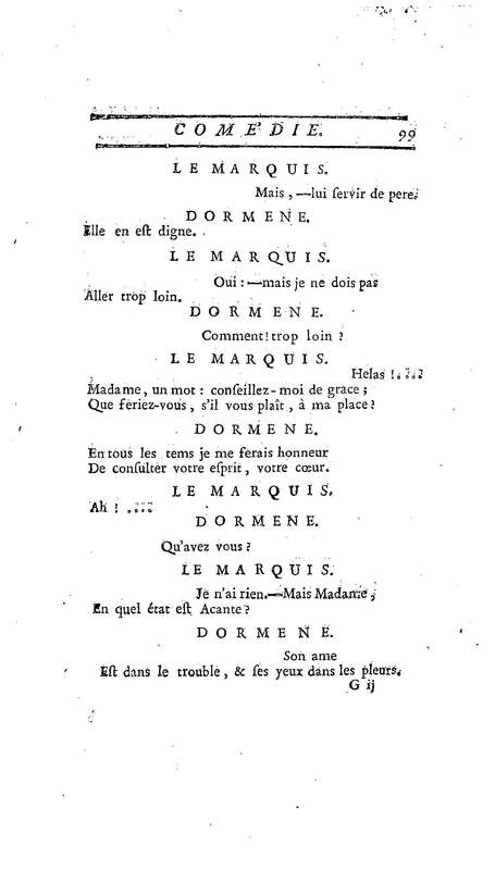 Droit du Seigneur (Le),comédie en vers par M. de Voltaire. Représentée pour la première fois, sous le titre de L'Écueil du sage, par les Comédiens françois ordinaires du Roi, le 18 janvier 1762,