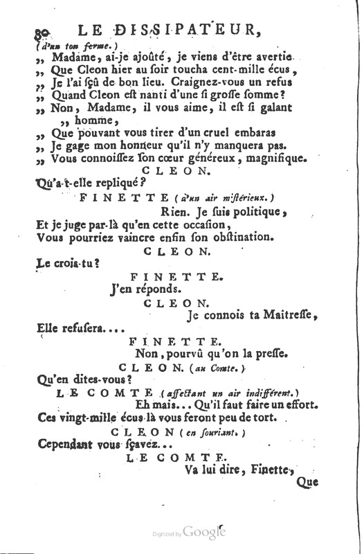 Dissipateur ou l’honnête-friponne (Le), comédie Dissipateur ou l’honnête-friponne (Le), comédie