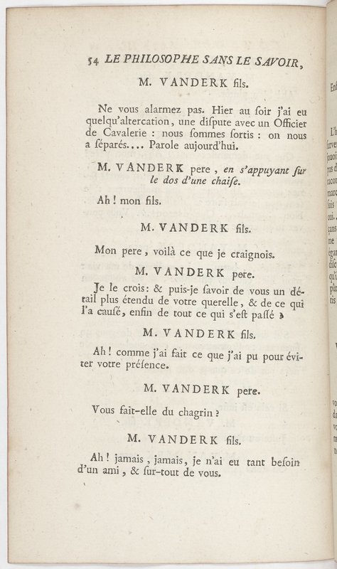 Philosophe sans le savoir (Le), comédie en prose et en cinq actes… par M. Sedaine. [Paris, les Comédiens français, 2 novembre 1765]