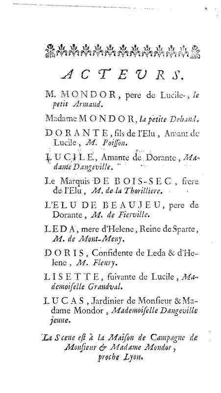 Acteurs déplacés ou l'Amant comedien (Les). Comedie en un acte. Avec un prologue & un divertissement. Représentée pour la premiere fois par les Comédiens ordinaires du Roi, le 14 octobre 1735… Acteurs déplacés ou l'Amant comedien (Les). Comedie en un acte. Avec un prologue & un divertissement. Représentée pour la premiere fois par les Comédiens ordinaires du Roi, le 14 octobre 1735…